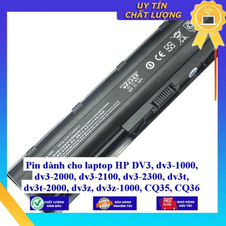 Pin dùng cho laptop HP DV3 dv3-1000 dv3-2000 dv3-2100 dv3-2300 dv3t dv3t-2000 dv3z dv3z-1000 CQ35 CQ36 - Hàng Nhập Khẩu  MIBAT57