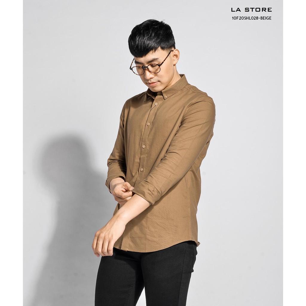Áo sơ mi nam oxford nút cổ 100% cotton - SHL028 shop LASTORE