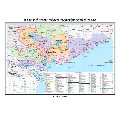 Bản Đồ Khu Công Nghiệp Miền Nam