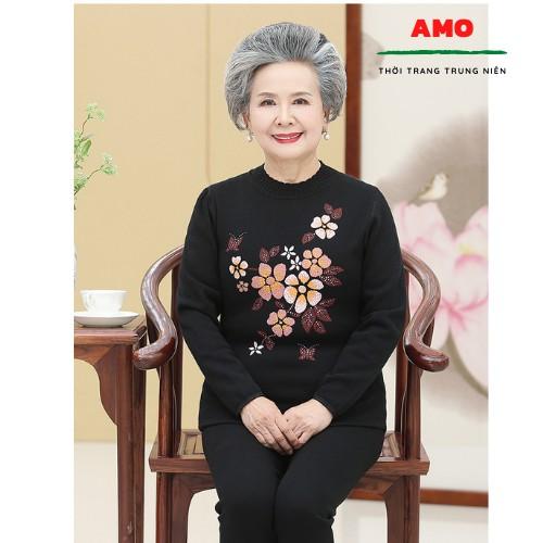 BỘ NỈ MẶC NHÀ CHO NGƯỜI GIÀ, bộ nỉ bà già