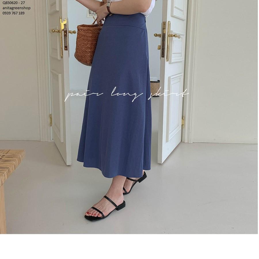 Q850620 CHÂN VÁY TRƠN MÀU