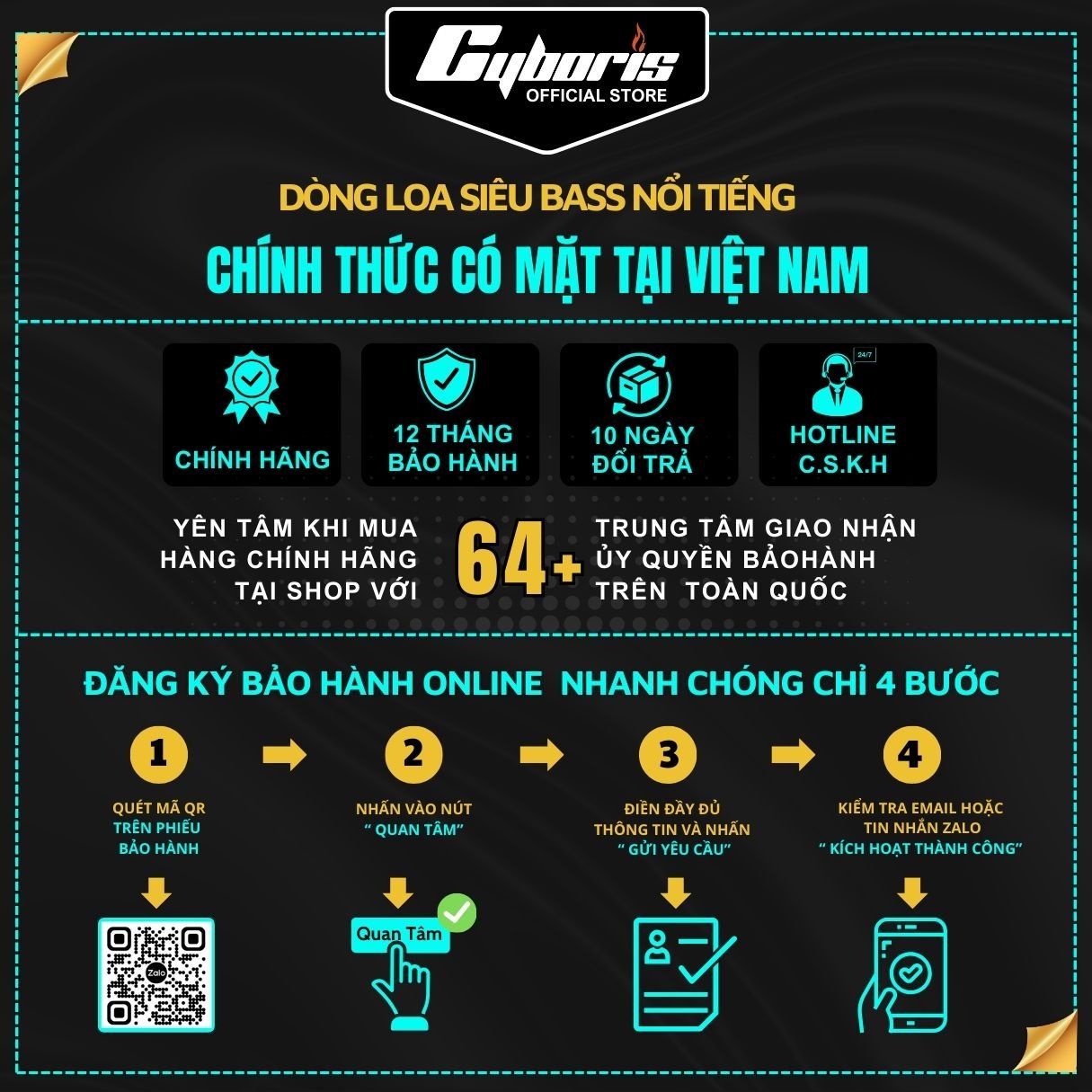 Loa Nghe Nhạc Bluetooth Cyboris S12, Loa siêu Bass, Công suất 30W, Chống nước IPX7, Pin 4000mAh. Hàng Chính Hãng