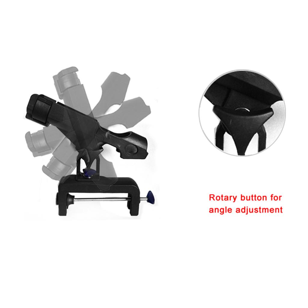 Aluminium Adjust Fishing Rod Bracket Kayak Boat Fishing Pole Mount Holder #