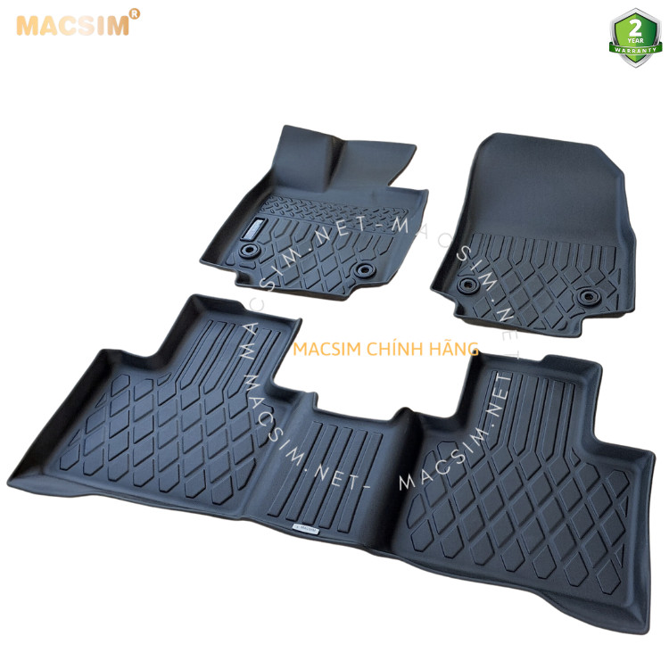 Thảm lót sàn xe ô tô Lexus RX 2023 Nhãn hiệu Macsim chất liệu nhựa TPE cao cấp màu đen
