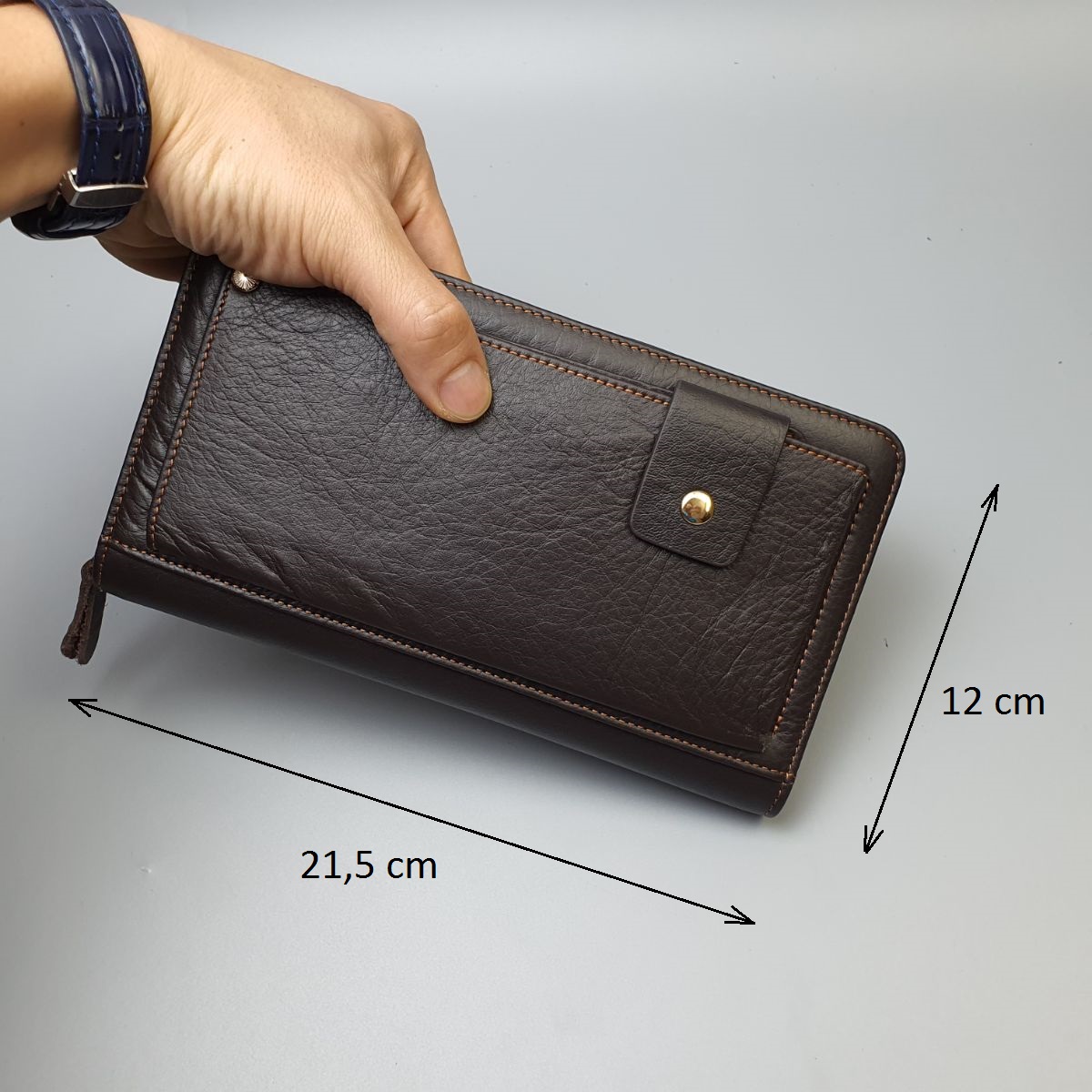 Clutch cầm tay nam da bò thật CL136 - 100% da bò thật