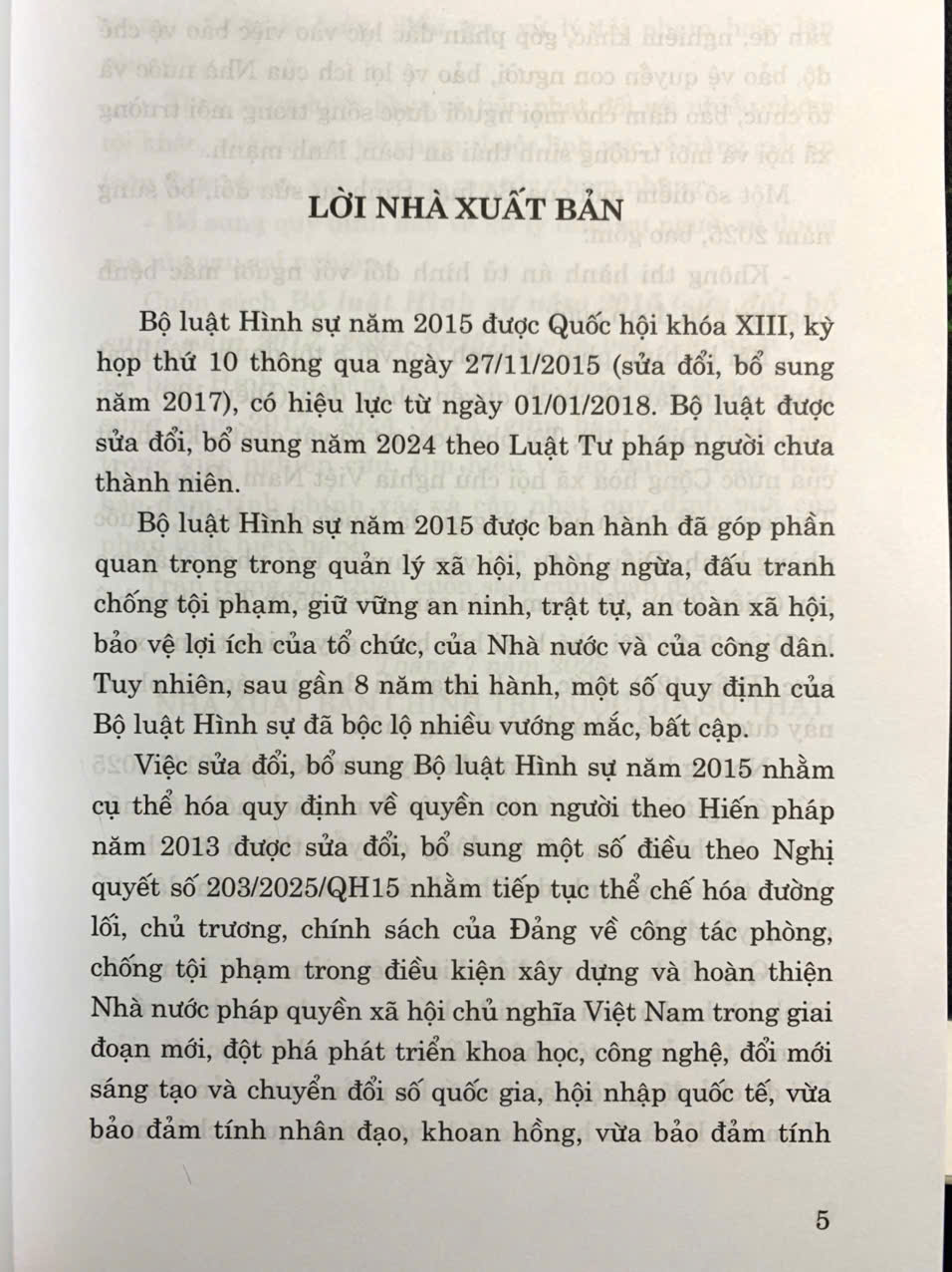 Sách Bộ Luật Hình Sự Hiện Hành (Bộ Luật Năm 2015, Sửa Đổi, Bổ Sung Năm 2017)