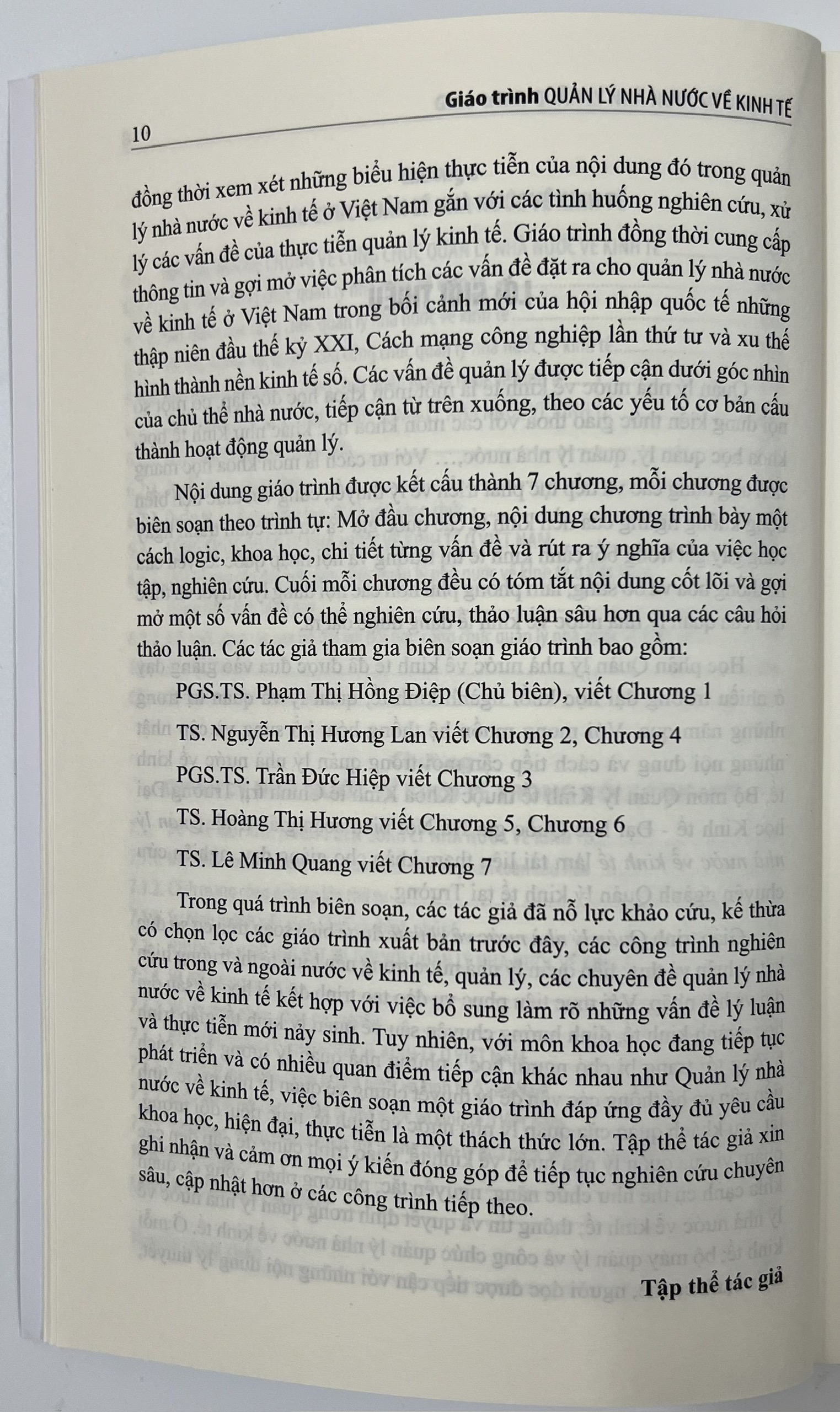 Sách - Giáo Trình Quản Lý Nhà Nước Về Kinh Tế - PGS.TS. Phạm Thị Hồng Điệp