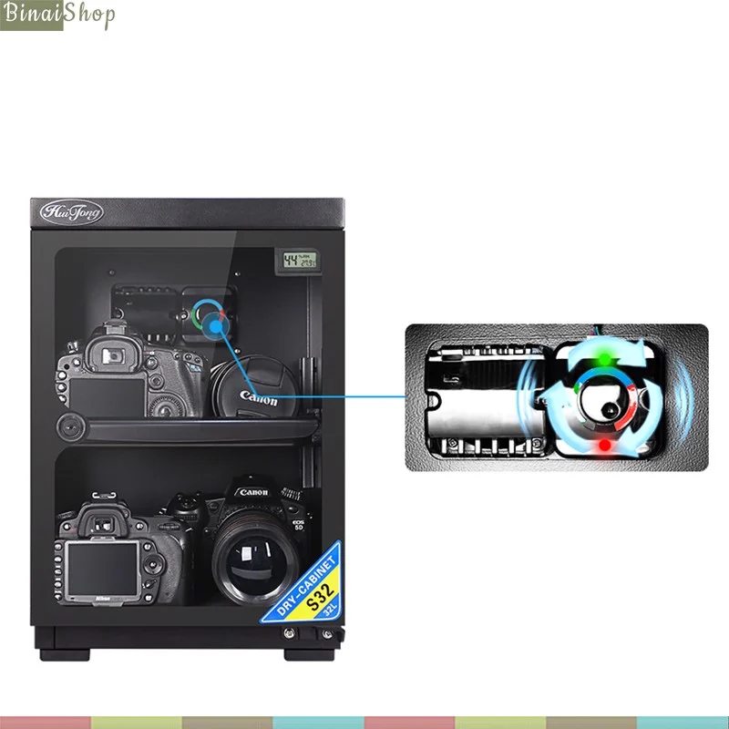 Tủ Chống Ẩm Huitong S-32 , Màn Hình LCD, Điều Chỉnh Cơ