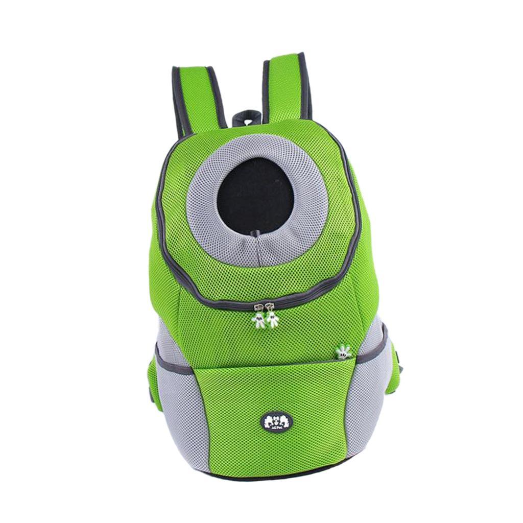 Pet Dog Backpack Carrier Travel Note Bag Front Net Double Shoulder