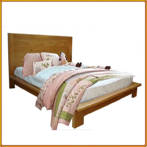 Giường ngủ Nhật kiểu thấp màu tự nhiên Tundo - 1m8