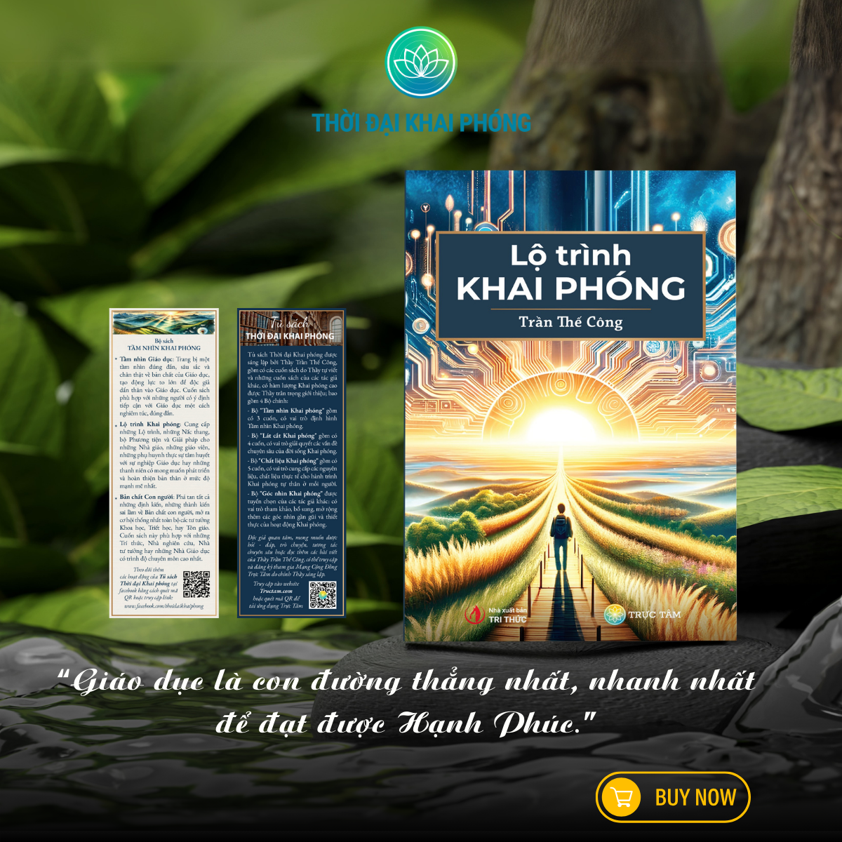 Sách LỘ TRÌNH KHAI PHÓNG (thuộc bộ sách TẦM NHÌN KHAI PHÓNG - 3 cuốn - Tác giả: Trần Thế Công) - bìa cứng