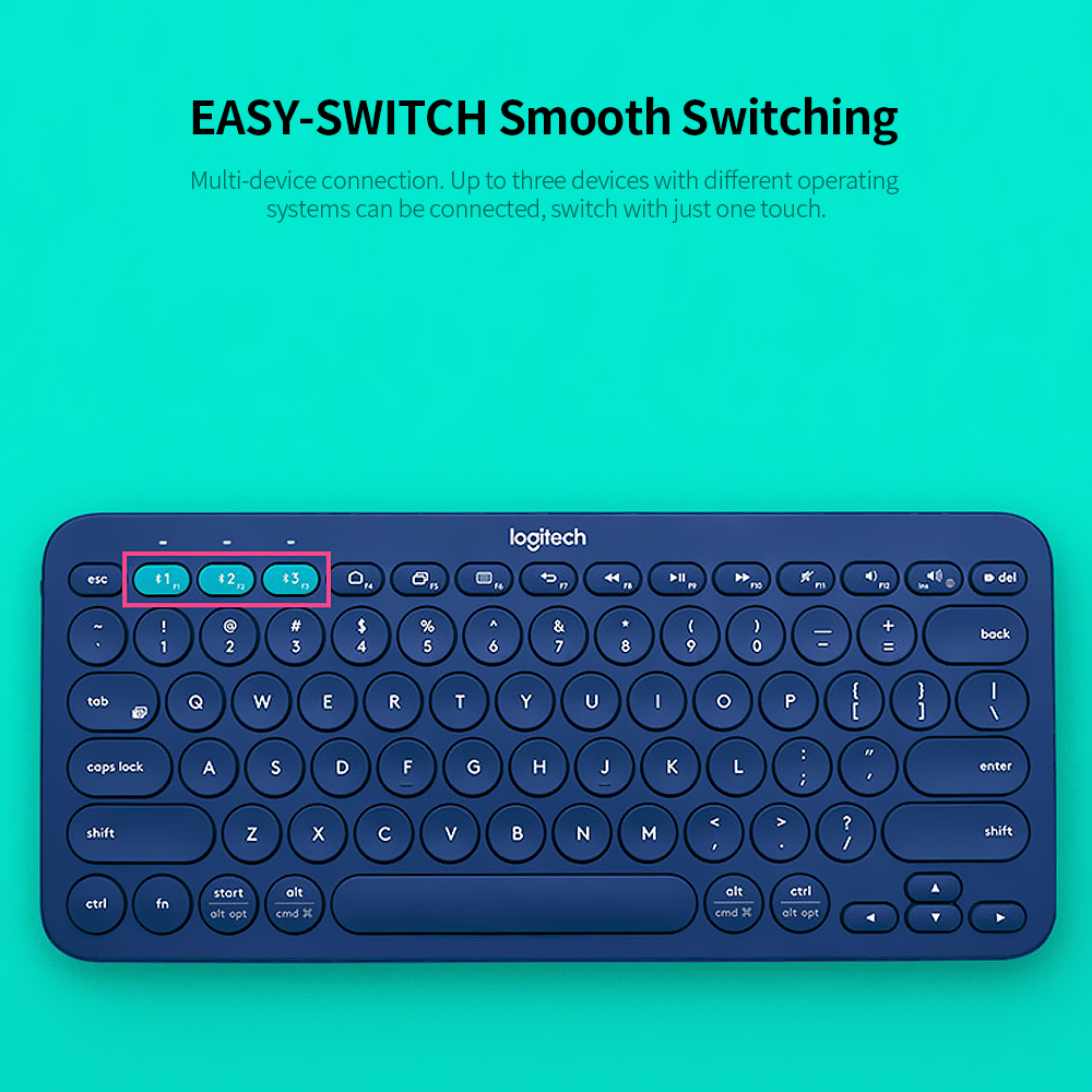 Bàn Phím Không Dây Logitech K380 Bluetooth 3.0 Kết Nối Đa Thiết Bị Hỗ Trợ Đắc Lực Cho Công Việc Trong Văn Phòng