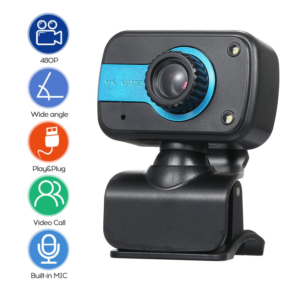 USB 2.0 Digital Web Camera Clip-on with Microphone for Laptop Desktop Video Calling