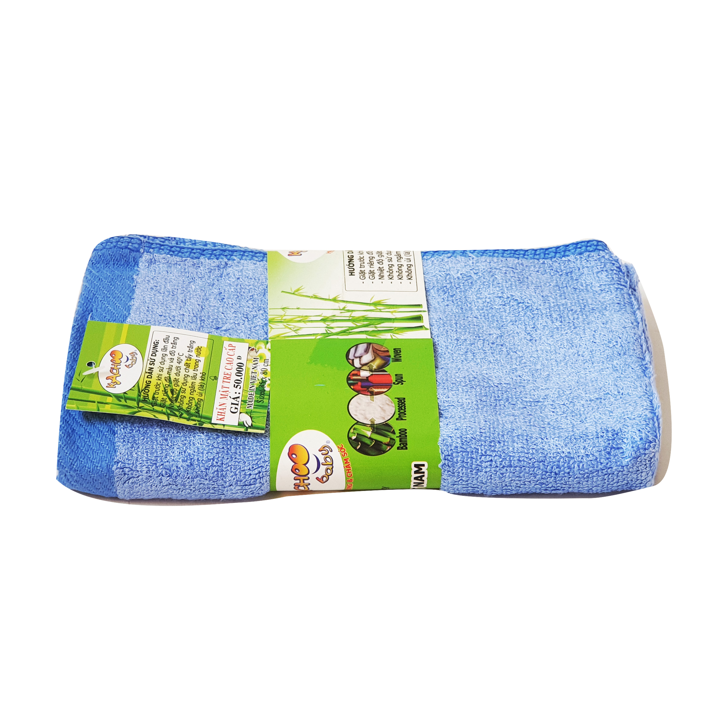 Khăn mặt sợi tre KACHOOBABY mềm mịn thấm hút tốt, không đổ lông, được kiểm nghiệm an toàn cho làn da nhạy cảm
