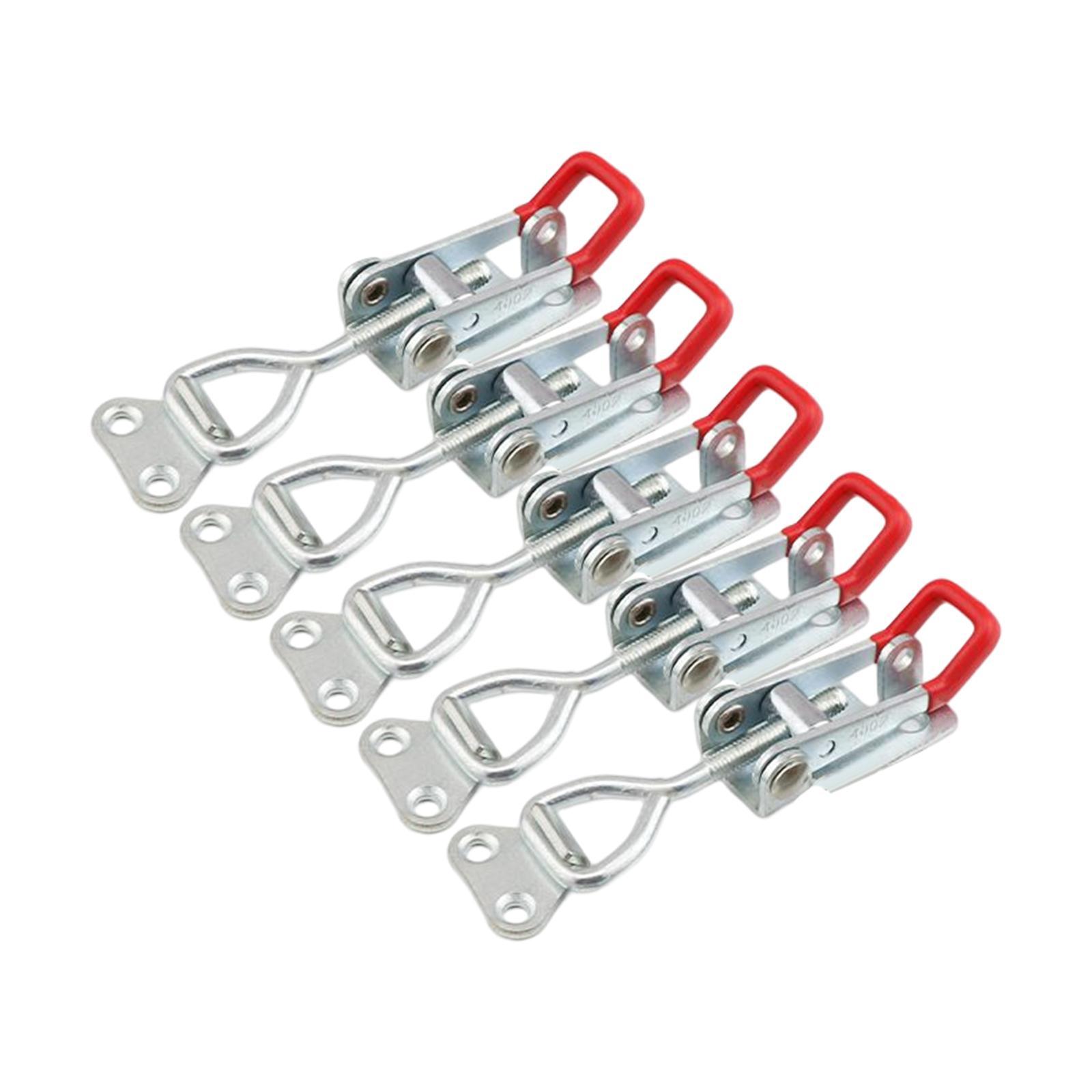 5 Pieces Push Pull Latch Clamp Iron Non Slip Easy to Use for Toy Box Door