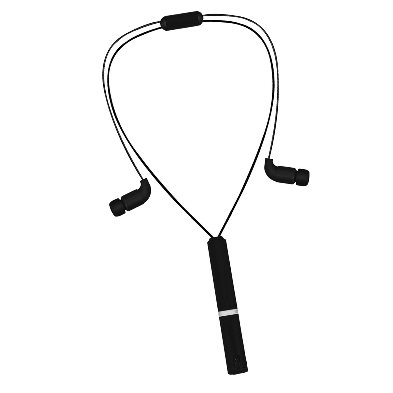 Wireless Headphones for Sports Earbuds  Headset Waterproof Black