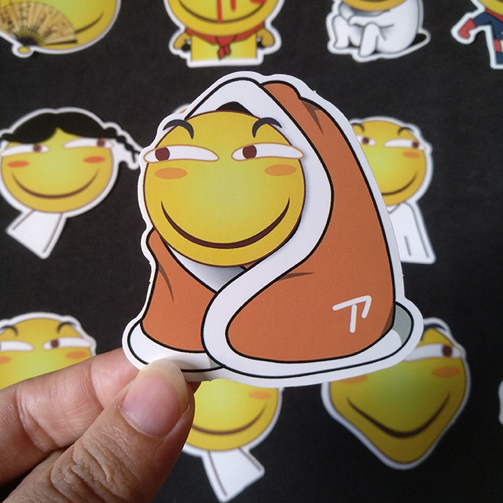 Bộ Sticker dán cao cấp chủ đề MẶT CƯỜI EMOJI - Dùng dán Xe, dán mũ bảo hiểm, dán Laptop...