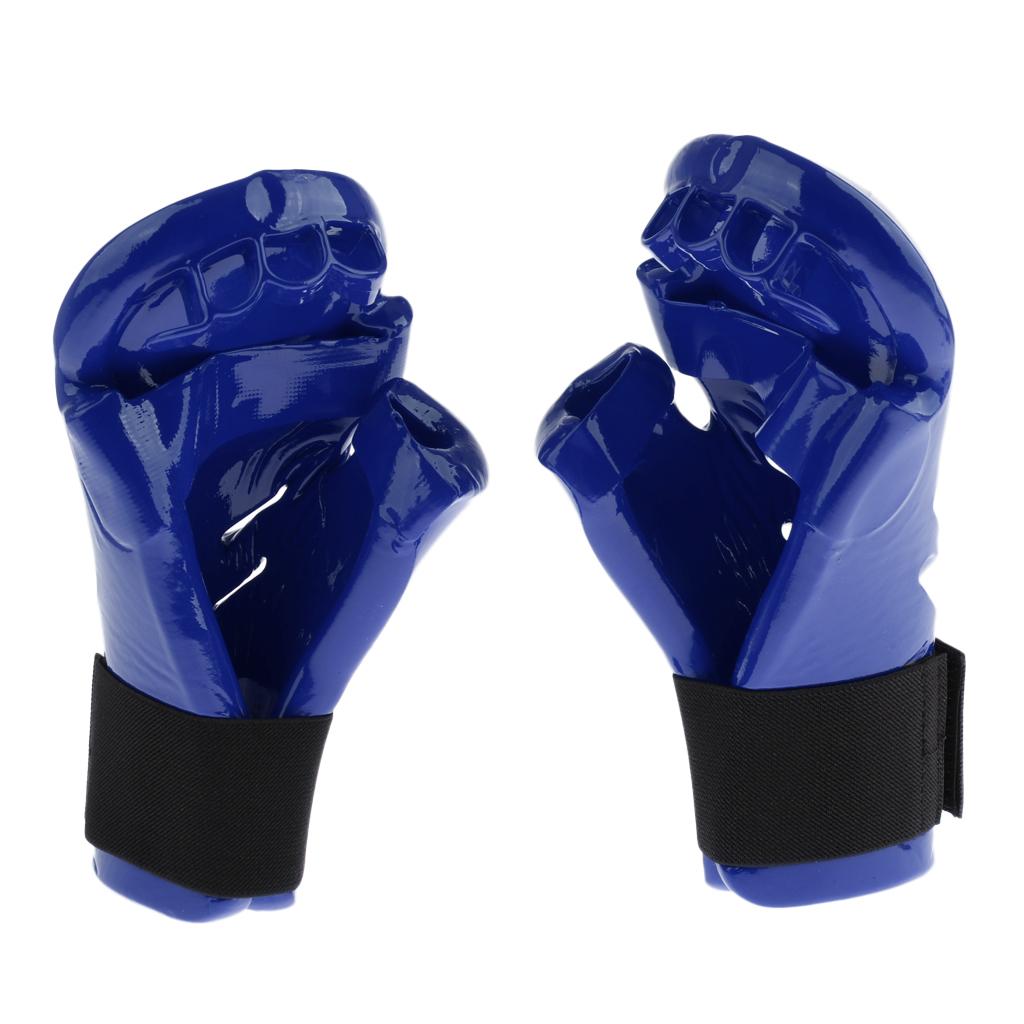 Kids Child Taekwondo Sparring Gloves Mitts MMA Hand Protective Gear Blue S