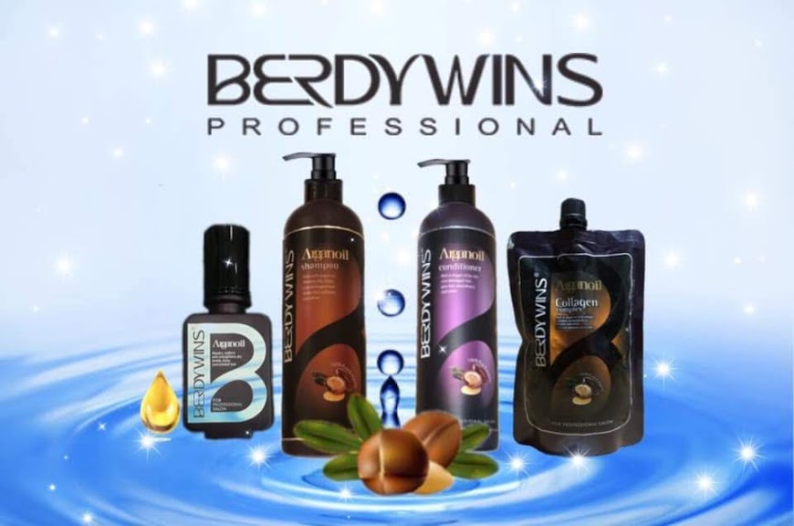 Bộ dầu gội xả BERDYWINS Argan Oil siêu mượt phục hồi tóc hư tổn 500ML