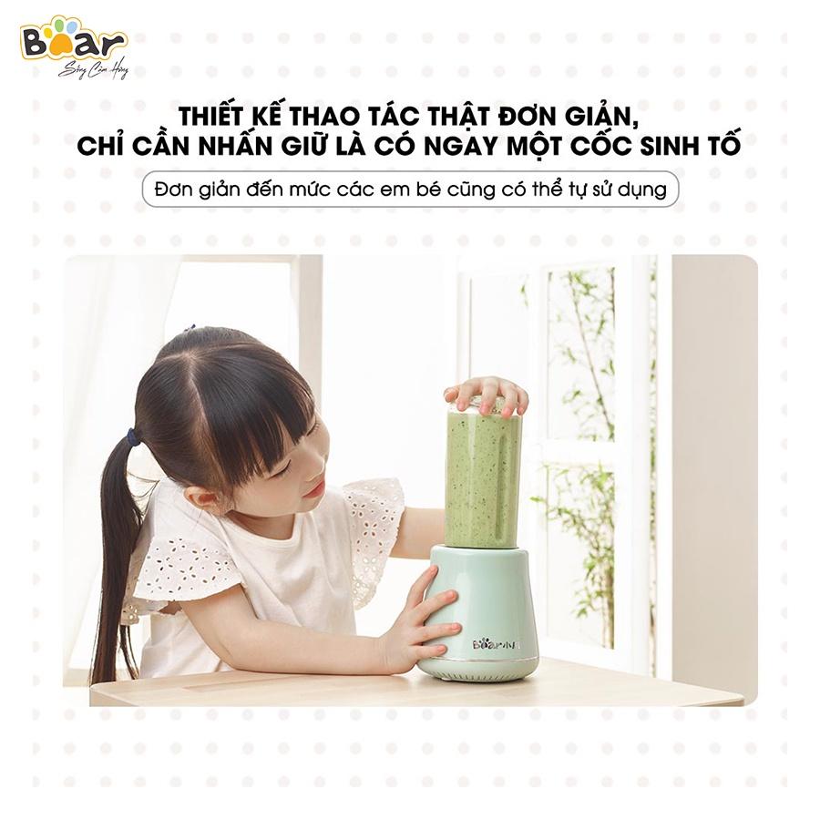 Máy Xay Sinh Tố Cầm Tay Bear, Xay Hoa Quả Công Suất Lớn, Chất Liệu An Toàn LLJ-D04A1 - Hàng Chính Hãng Bảo hành 18 Tháng