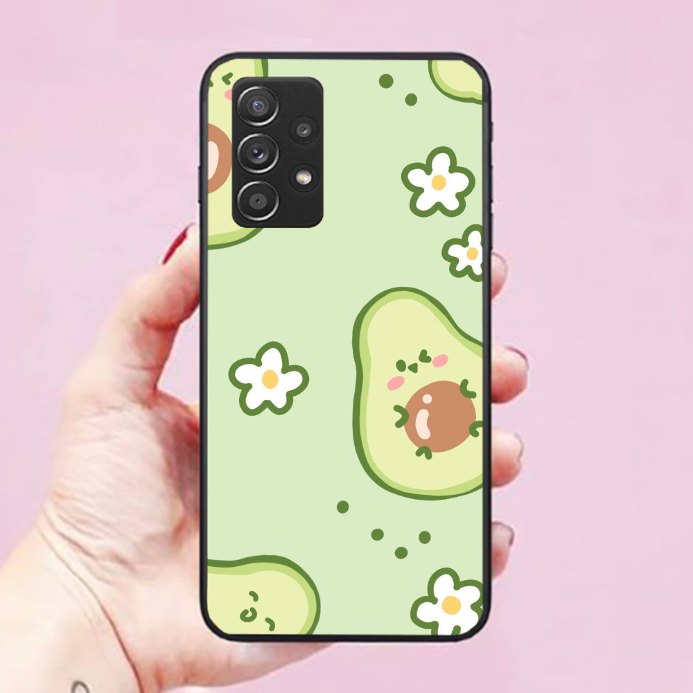 Ốp lưng dành cho điện thoại Samsung Galaxy A52-5G hình Bơ Xanh Cute