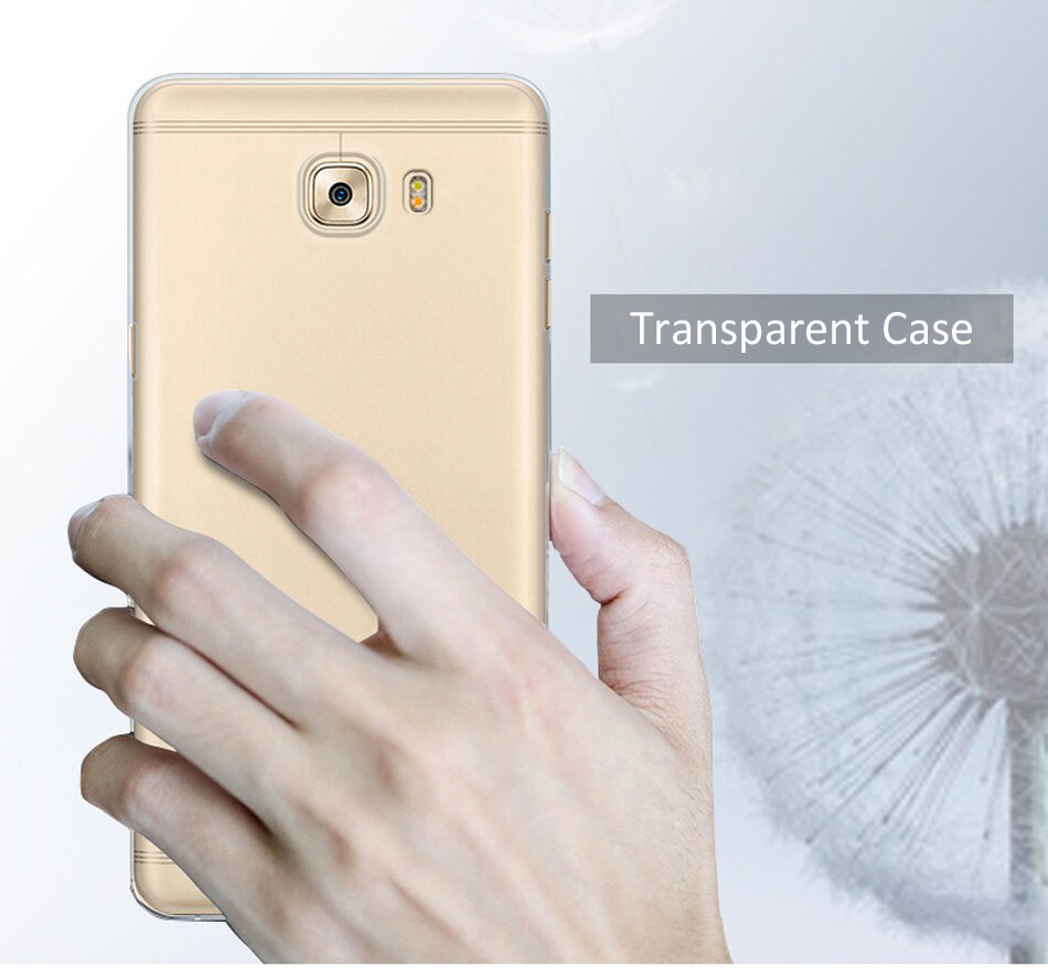 Ốp lưng silicon dẻo trong suốt Loại A cao cấp cho Samsung Galaxy C9 Pro