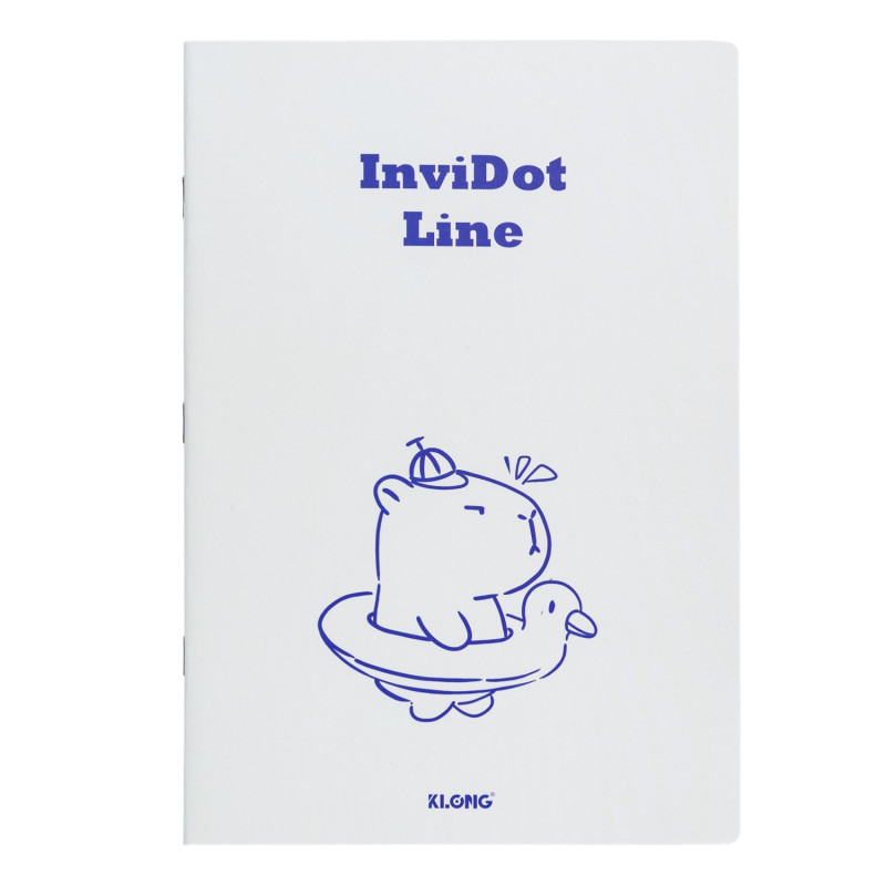 Vở kẻ ngang ghim InviDot Line Capybara B5 200 trang 70/76; MS: 858
