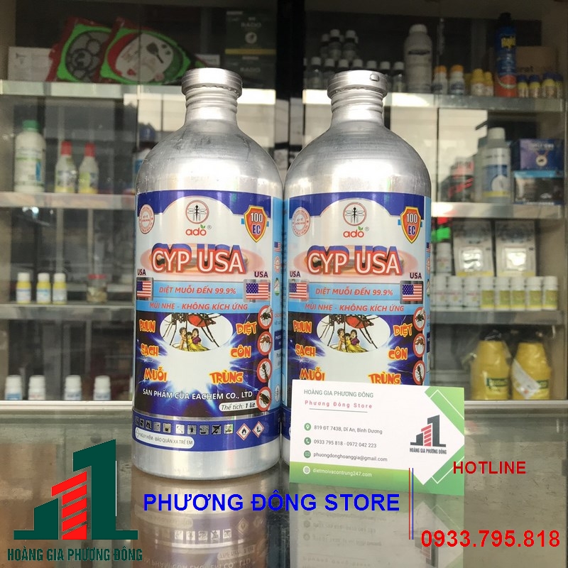 Thuốc diệt muỗi CYP USA 100EC _ Chai 1 lít