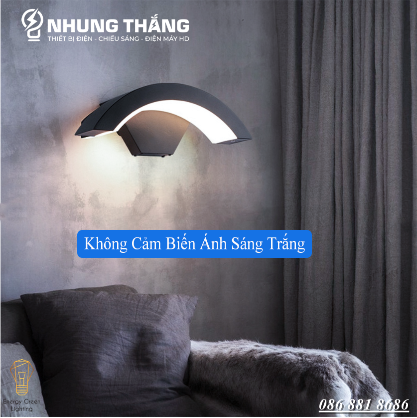 Đèn Tường Cong 18w Thân Nhôm Chống Nước DT-4141 Decor Vintage - Cảm Biến Chuyển Động - Phong Cách Bắc Âu - Có Video