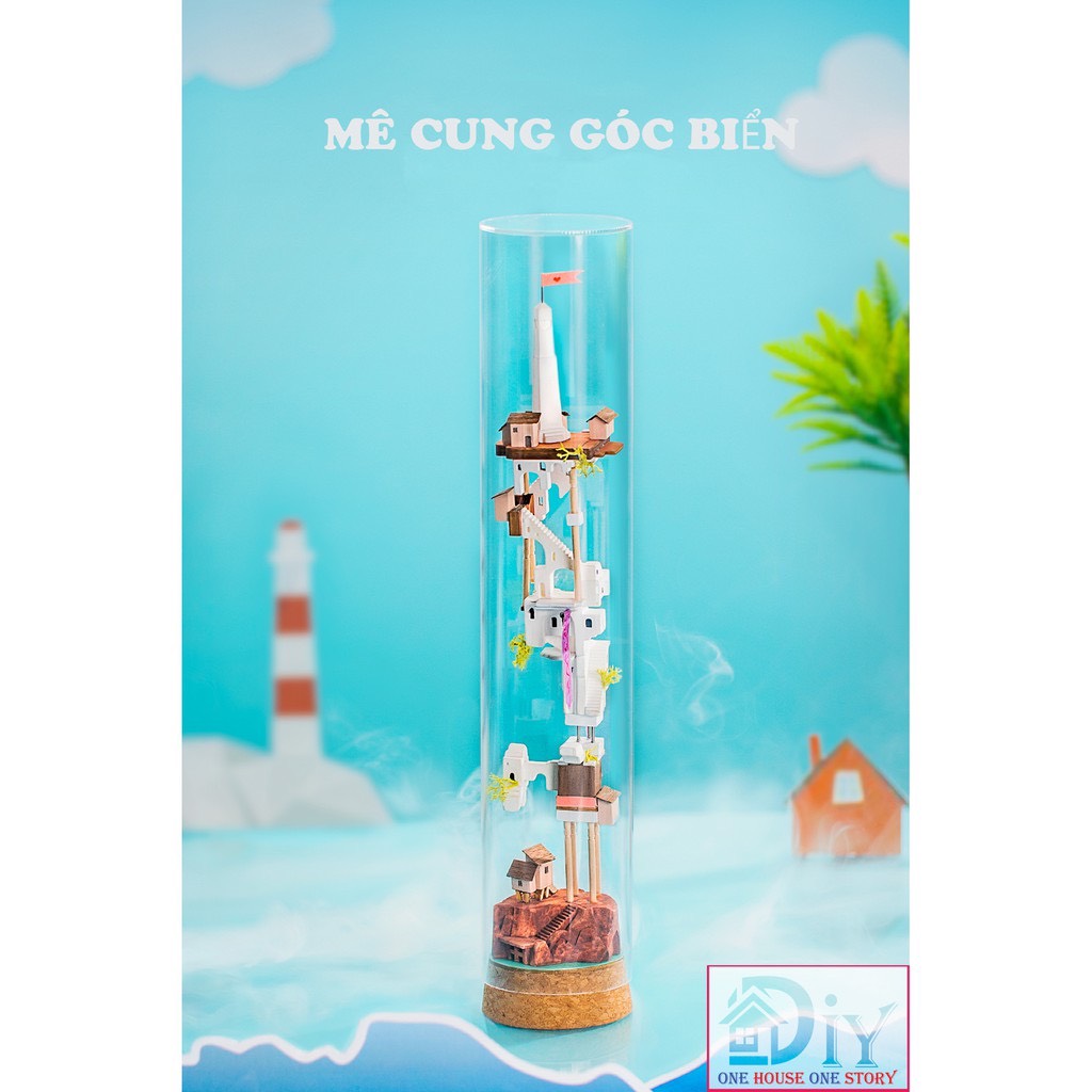Mô hình nhà búp bê lắp ráp bằng gỗ MÊ CUNG GÓC BIỂN - DRIFTING BOTTLE - Quà tặng sinh nhật giáng sinhtự làm bằng gỗ
