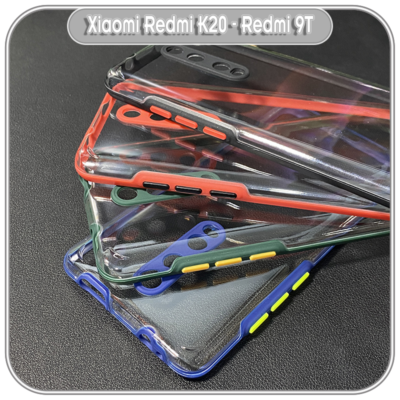 Ốp lưng cho Xiaomi Mi 9T - Redmi K20, trong không ố vàng, viền TPU dẻo màu, che camera