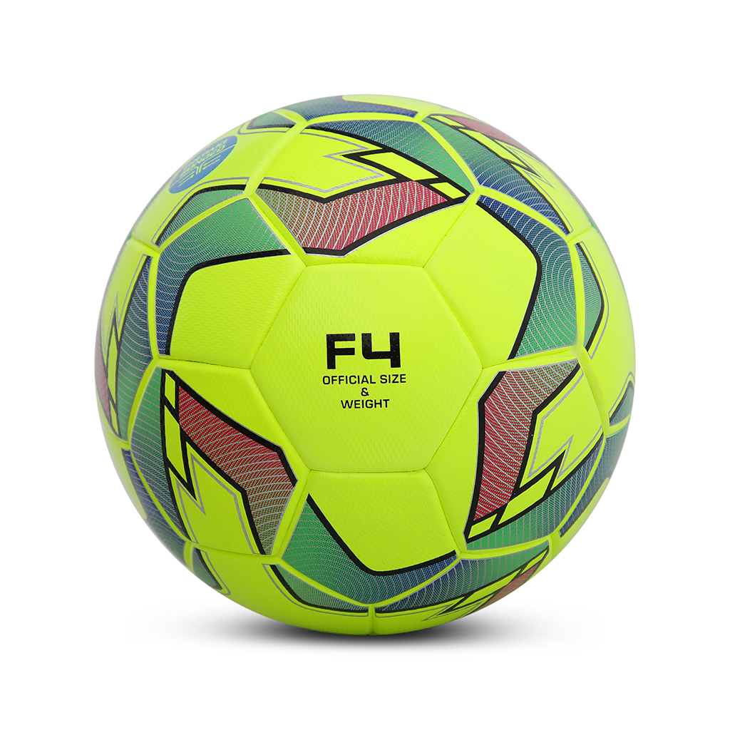 Bóng đá futsal DELTA Semi F4 size 4 da TPU tổng hợp, chơi trên sân cỏ nhân tạo hoặc trong nhà phù hợp từ 12 tuổi - Vàng nhạt