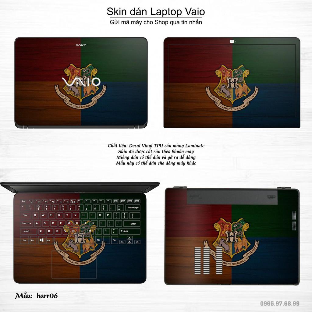 Skin dán Laptop Sony Vaio in hình Harry Potter (inbox mã máy cho Shop)