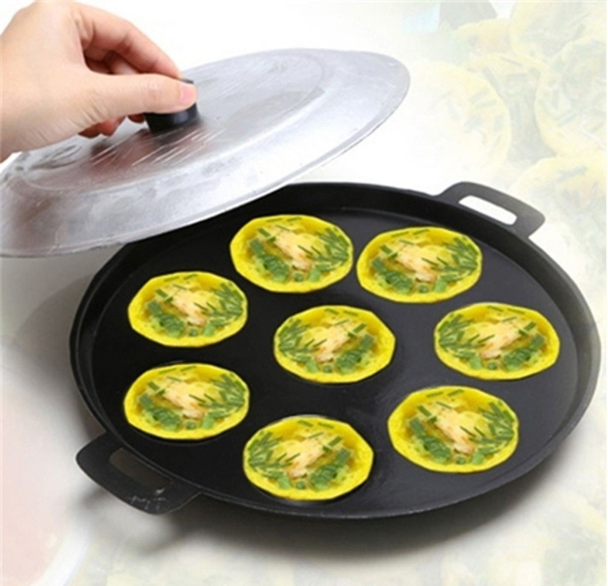 Chảo Đổ Bánh Khọt, Bánh Căn 8/10 Lỗ Chống Dính