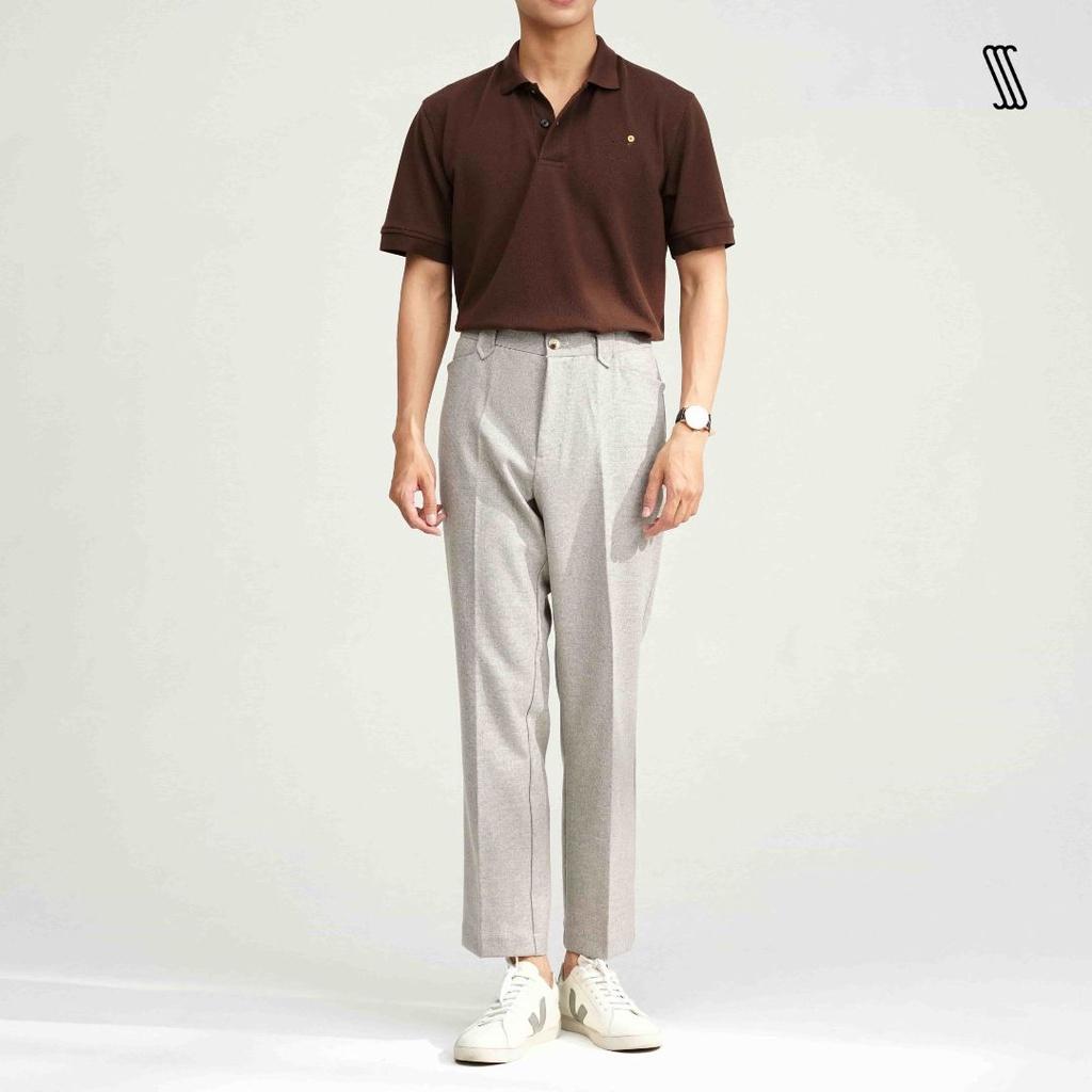 Quần âu ống đúng nam SSSTUTTER đỉa quần bản to cách điệu DORE TROUSERS