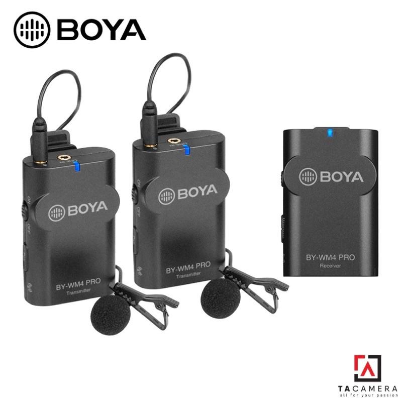 Micro Không Dây Boya BY-WM4 Pro-K2 ( TX+TX+RX ) - Hàng  Chính Hãng