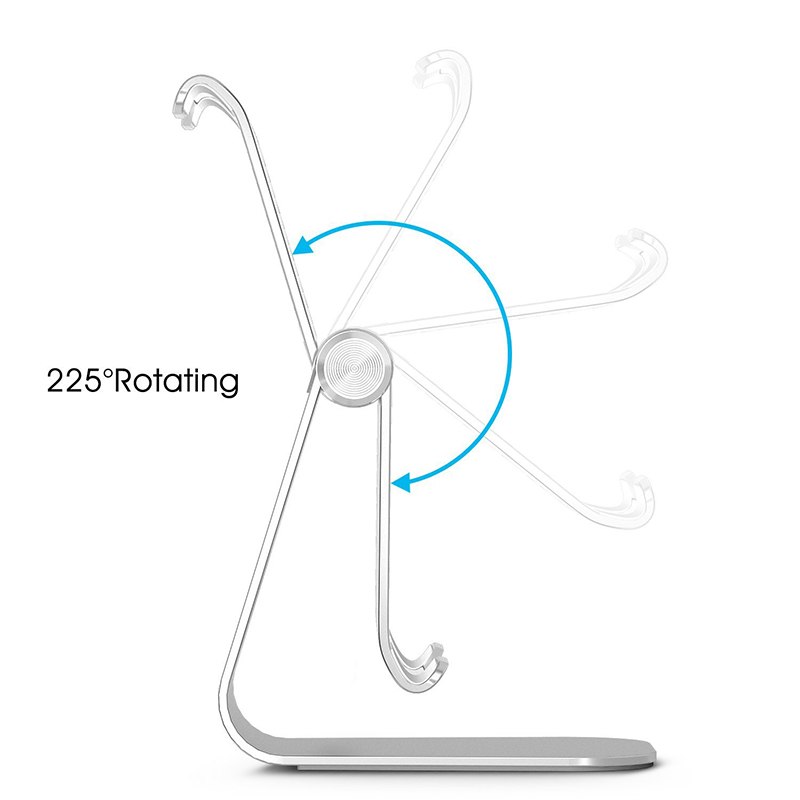 Giá đỡ máy tính bảng hợp kim nhôm nguyên khối Table Flexible cho iPad, Samsung (Màu ngẫu nhiên) - Hàng nhập khẩu