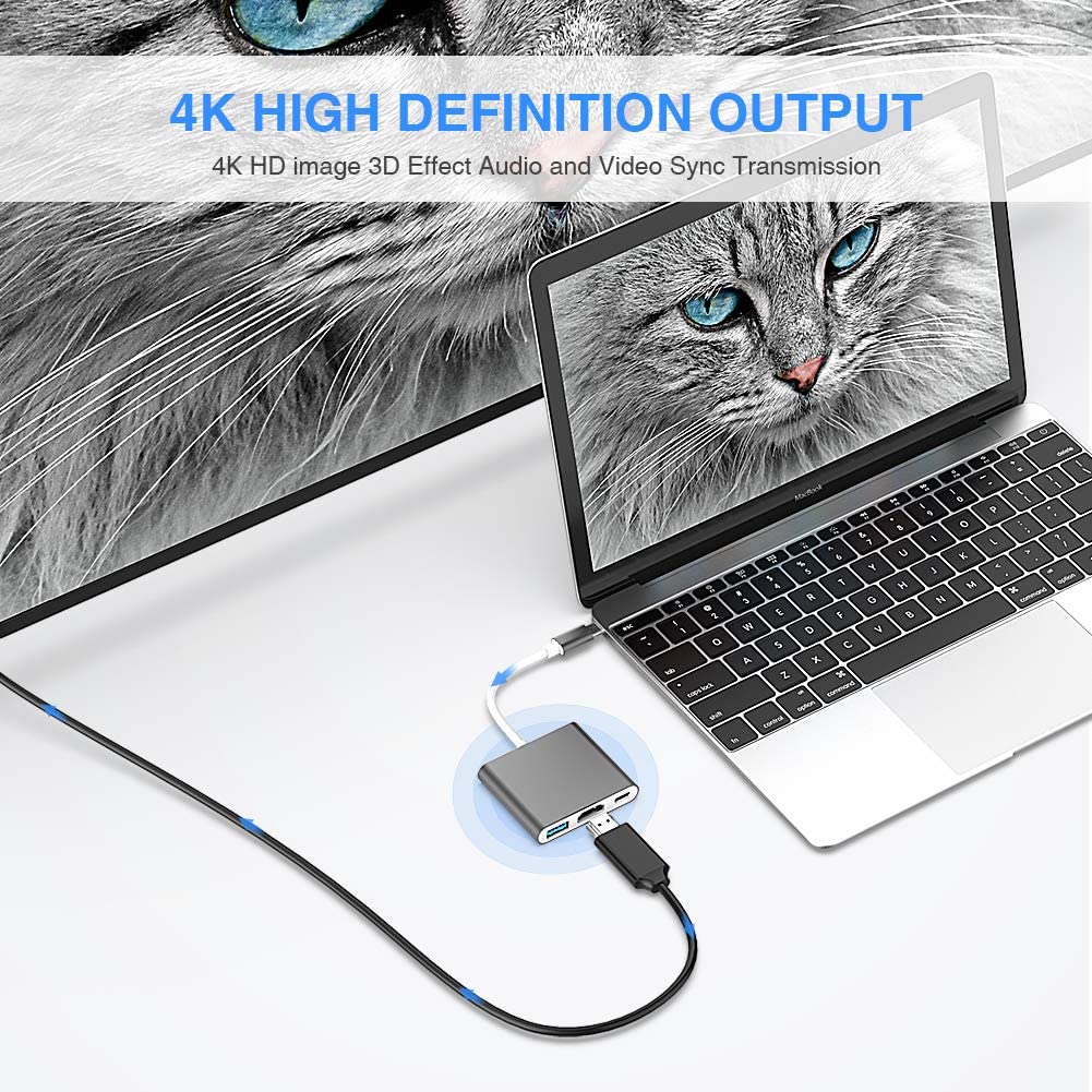 Hub Type-c HDMI cho Samsung Dex hỗ trợ sạc và usb 3.0