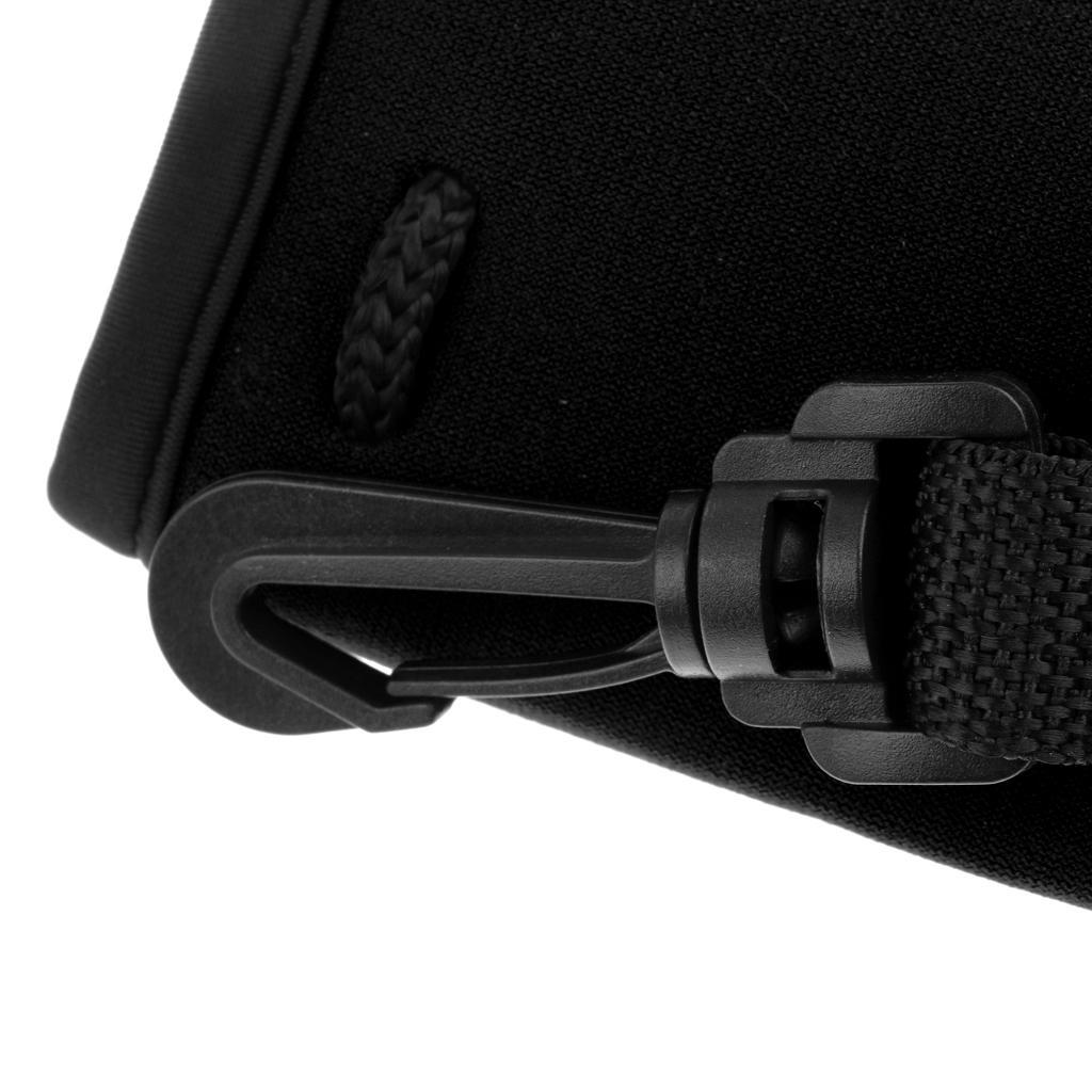 2pcs Black & Grey Neoprene Insulated 500ml Sports Drink Water Bottle Cover Sleeve Holder with Drawstring & Clip 175 x 64mm