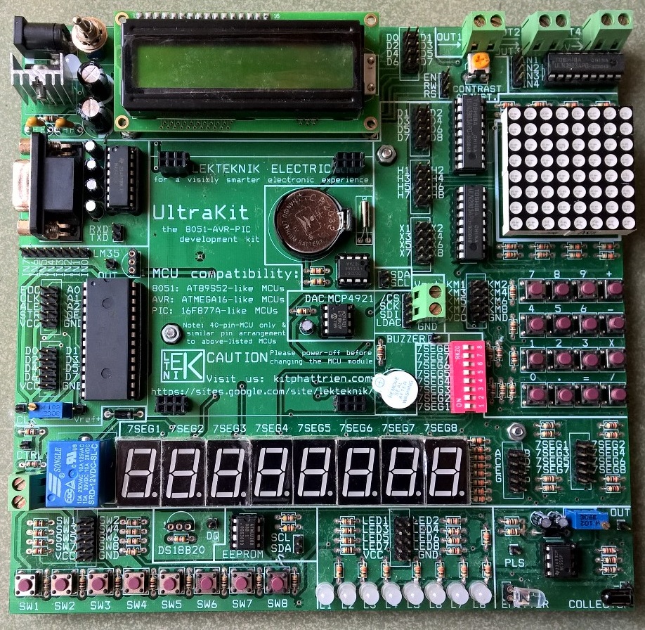 Bộ PCB kit thực hành 8051, AVR và PIC