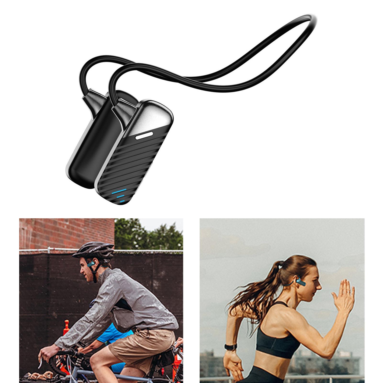 Open Ear Headset IP53 Waterproof with Mic Black