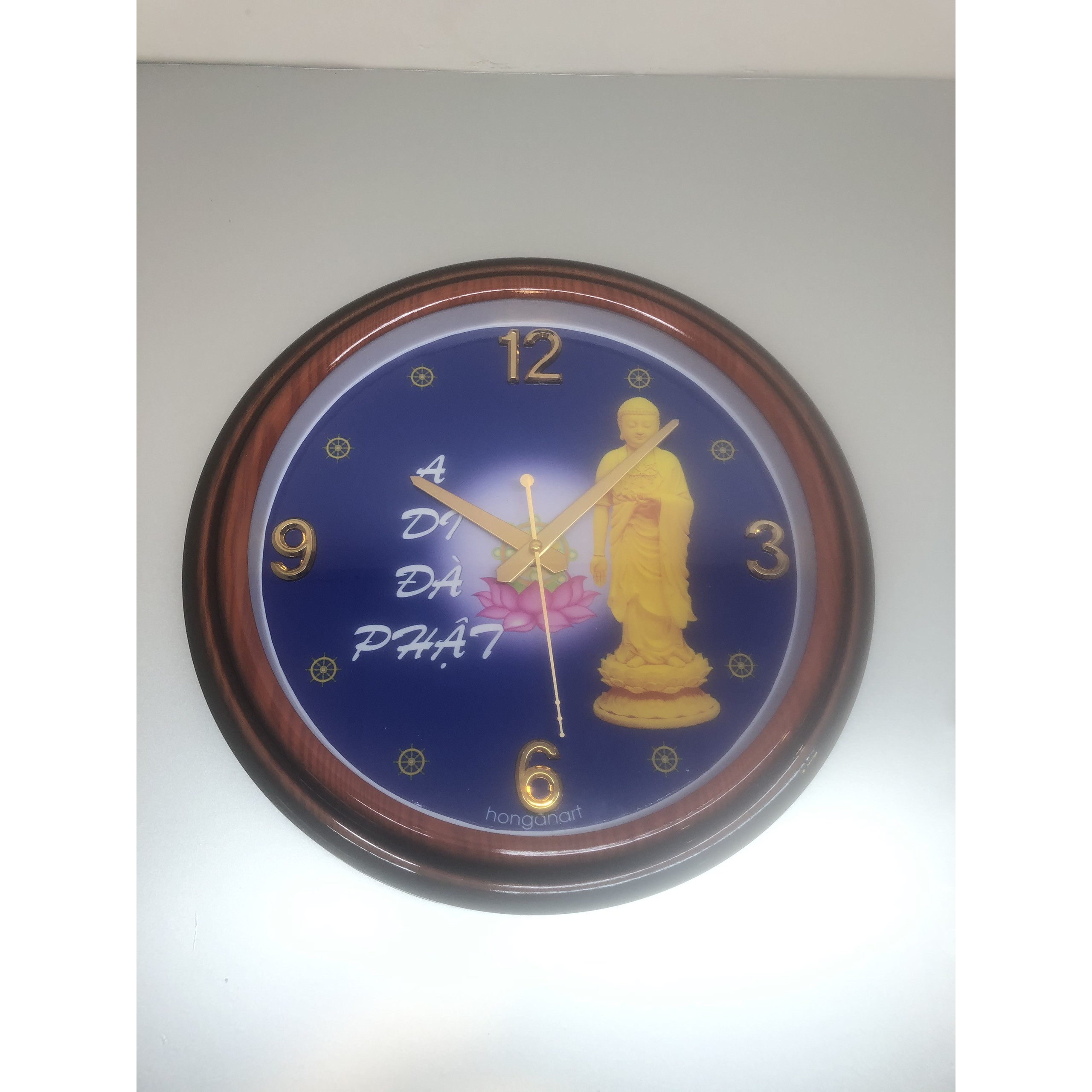 Đồng hồ treo tường mẫu có hình  Phật ADI ĐÀ