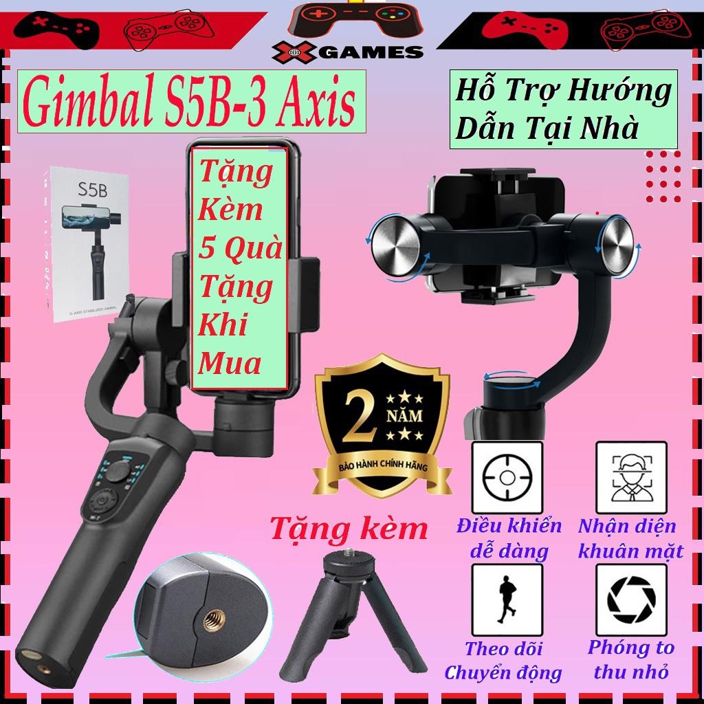 Gậy chống rung gimbal S5B/F6 - chống rung cực độ điều khiển 4 chiều dễ dàng, Gậy quay phim điện thoại tự động cân bằng