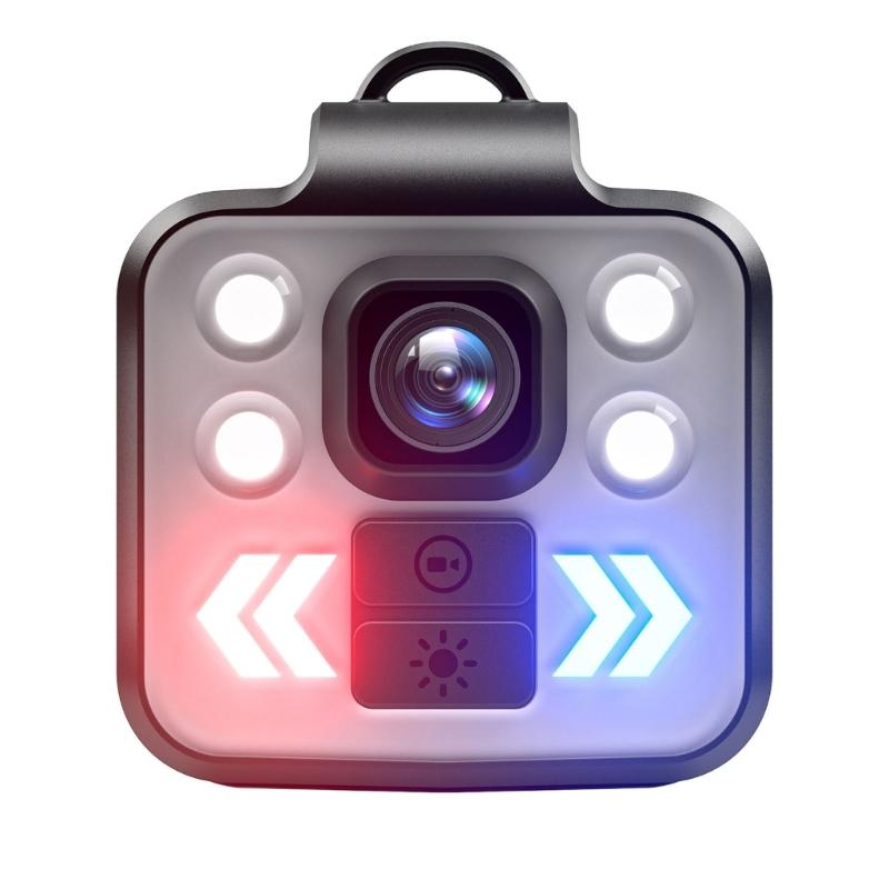 Máy ảnh có thể đeo được máy ảnh 1080p Máy ảnh thể thao có thể đeo được máy quay đèn LED không thấm nước Đèn LED Night LED Máy quay đèn điều chỉnh ánh sáng