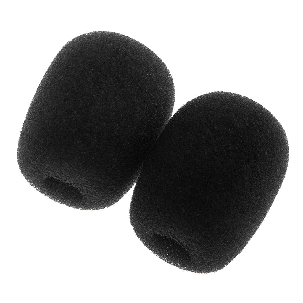 Mini Microphone Sponge Cover Windscreen Pack Of 20pcs - Black Mic Covers