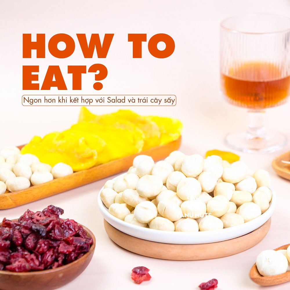 Hạt macca tách vỏ TANU NUTS, mắc ca nhân Tây Nguyên hạt ngũ cốc tốt cho bà bầu