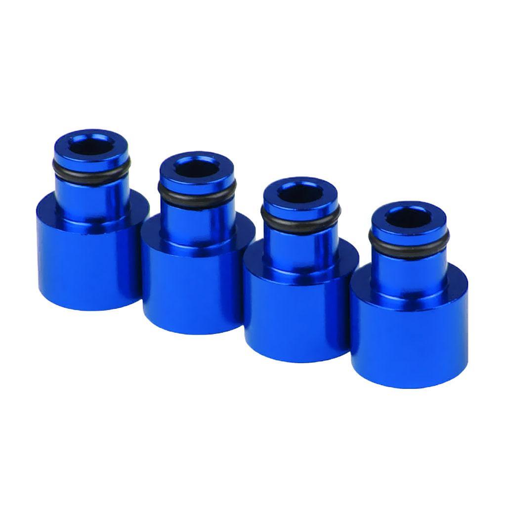 8pcs Fuel Injector Adapters Replace for Car Blue Red