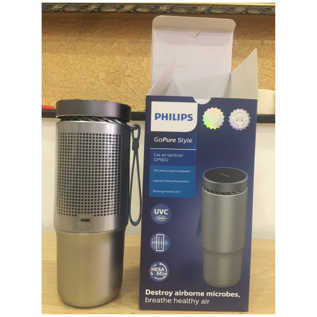 Máy khử mùi lọc không khí than hoạt tính xe ô tô cao cấp Philips GP5611/GP5612