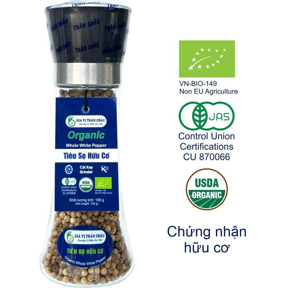 Tiêu sọ hữu cơ Cối xay 100 g Trân Châu