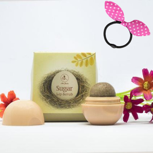 Tẩy da chết cho môi Sugar Lip Scrub Mini Garden -  Tặng Kèm Cột Tóc Tai Thỏ Màu Ngẫu Nhiên